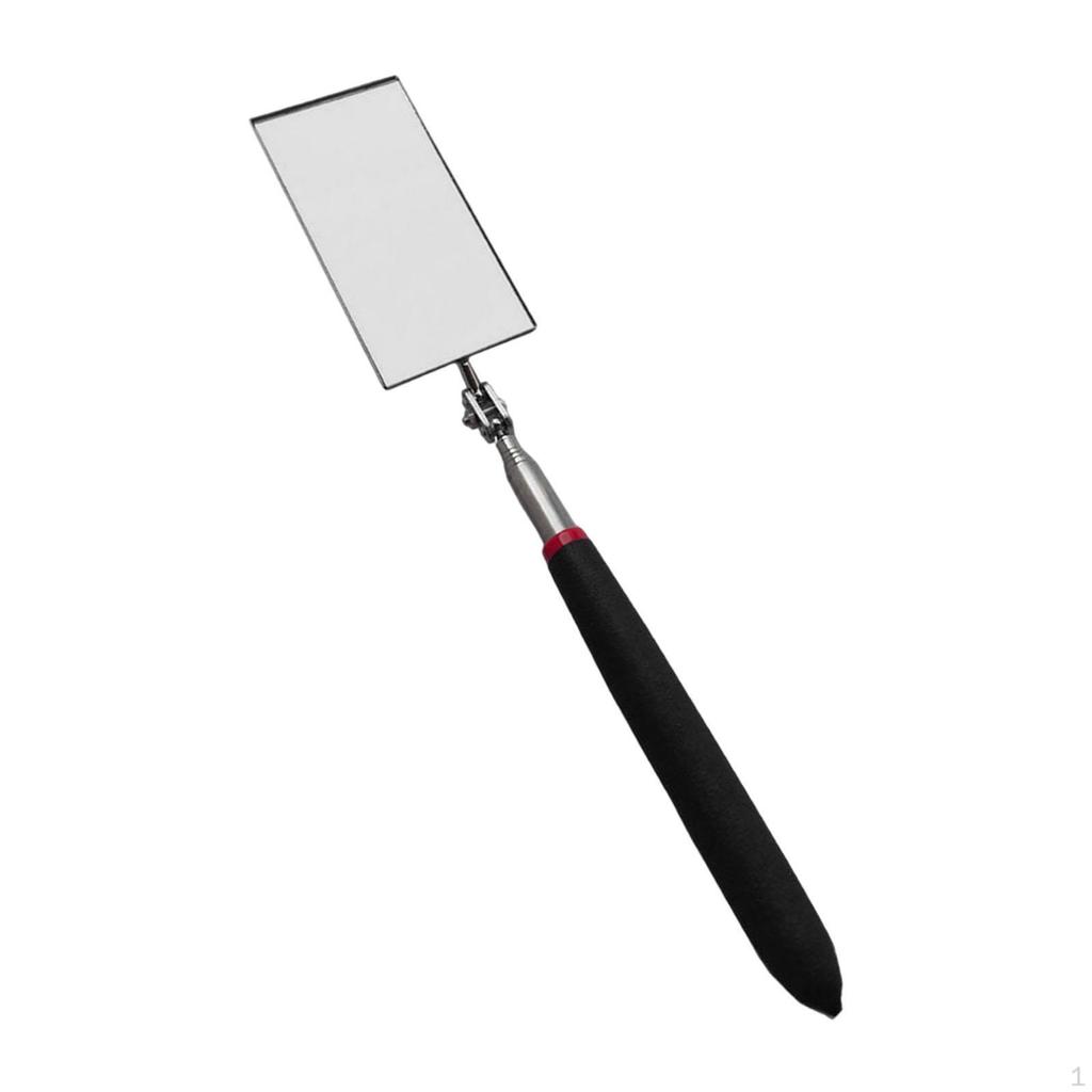 Degree Rotating Telescopic Inspection Mirror for Vehicles, Portable Extendable Flexible Stainless