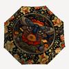 Butterfly, FloralThemed Automatic Opening and Closing Umbrella 8 Ribs, Suitable for Leisure and Going Out, Outdoor Accessory, Gothic Style