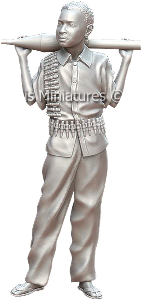 

Mantis Miniatures Figure Series Modern African Child Soldier Resin Kit Man35153 1/35