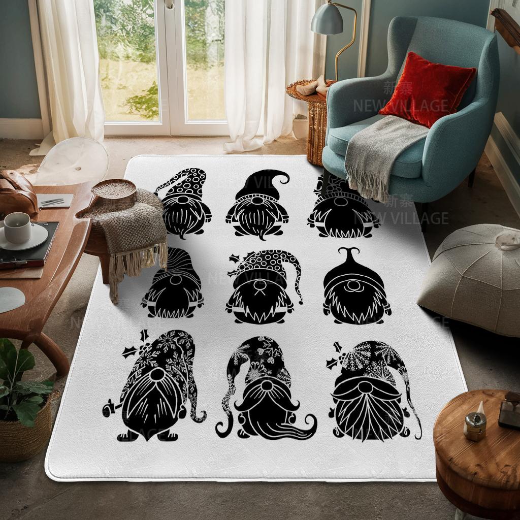 House Entrance Carpet Home Door Mat Living Room Bath Foot Bathroom Non-slip Water Absorption Rugs Bath Merry Christmas Winter