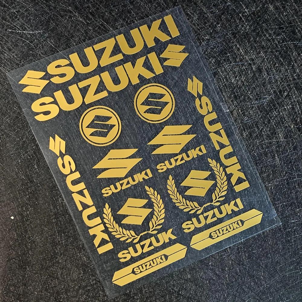 LWVD4 For Suzuki Motorcycle Personalized Decorative Stickers Shock-Absorbing Creative Waterproof Body & Helmet Modified Decals