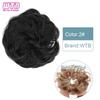 Synthetic Curly Straight Hair Messy Buns Female Hair Rings Fluffy Hair Pans Invisible Natural Seamless Donut Chignon Accessories