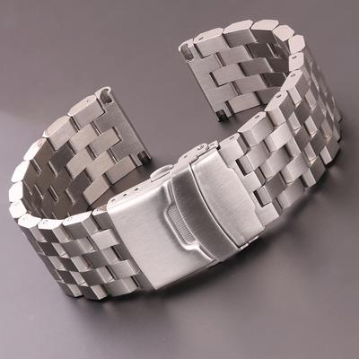 Watchband Stainless Steel Watch Strap Bracelet 18mm 20mm 22mm 24mm Women Men Solid Metal Brushed Watchband For Gear S3 Band Accessories