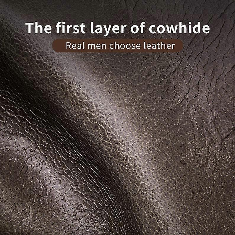 BULL CAPTAIN 037 First-Layer Cowhide Men Leather Wallet Driver License Coin Purse