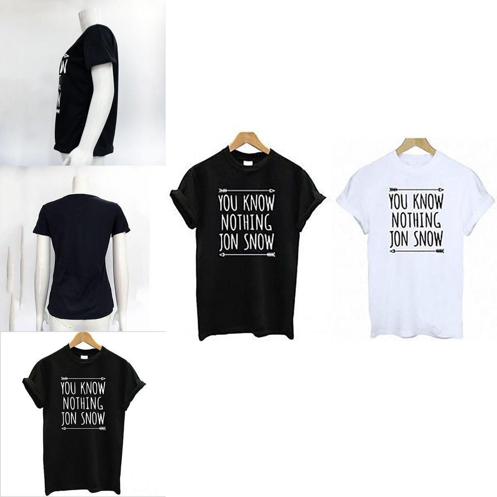 Premium Quality Women T-shirts Game Of Thrones Short Sleeve Letter Design