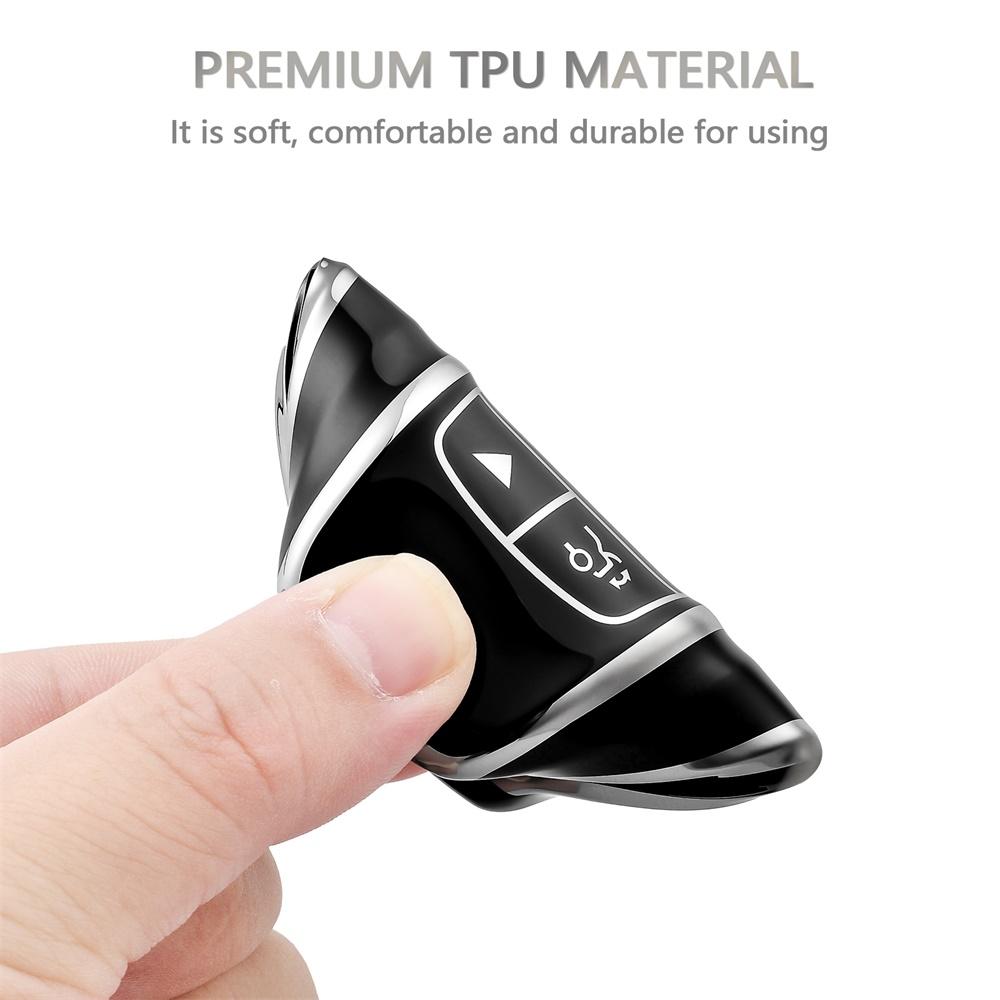 4 Tasten Auto Fernbedienung Schlüsselgehäuse Fob Abdeckung Schale für Mercedes Benz W205 W213 W222 X167 W177 A C E S G Klasse GLC CLA Schlüssel Schutz