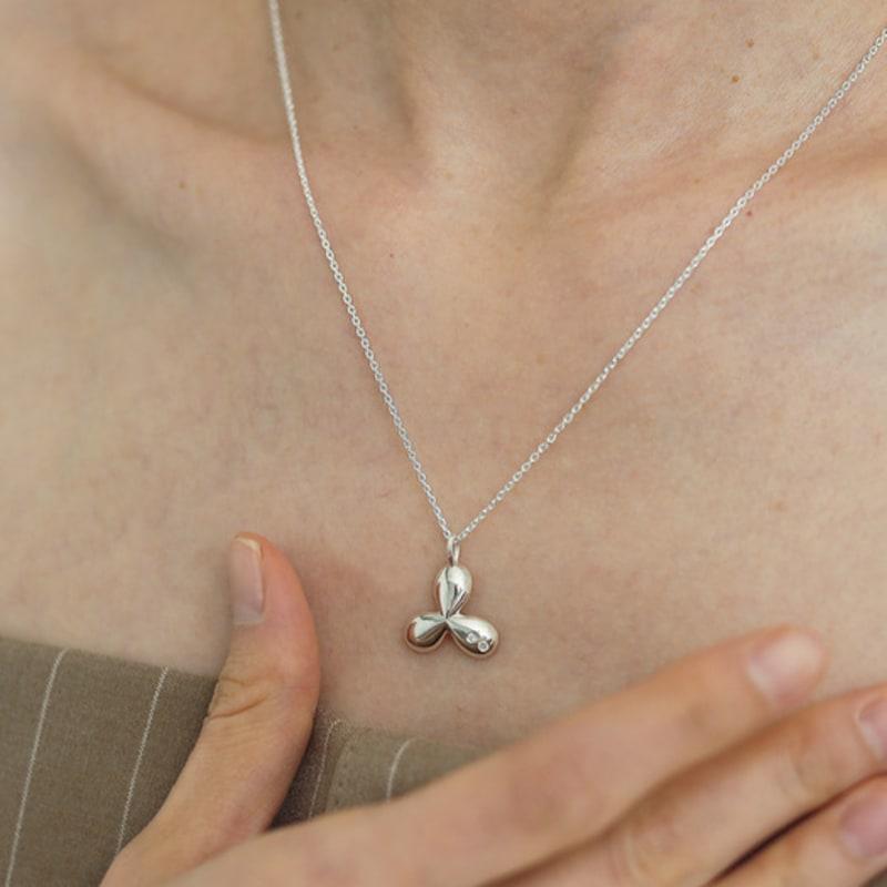 

eveningbell [silver925] Petal necklace (silver) Silver