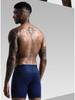Men's Anti-Chafing Modal Quick-Dry Long Leg Running Boxer Briefs