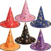 Witch Hat Costume: Magic Wizard Party Hat with Hot Stamping