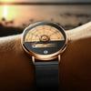Unique Business Men Watch Fashion Auto Date Stainless Steel Strap Quartz Wristwatch Man Gifts For Him Calendar Clock