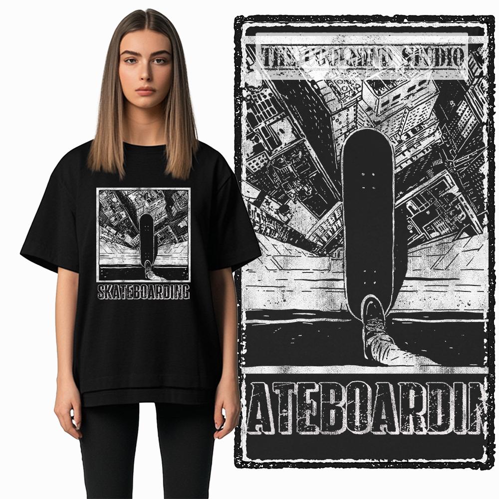 Coolmind Z1046 100% Cotton skate lover Exclusive Graphic Men T shirt Cotton men tshirt cool t-shirt for men tee shirt
