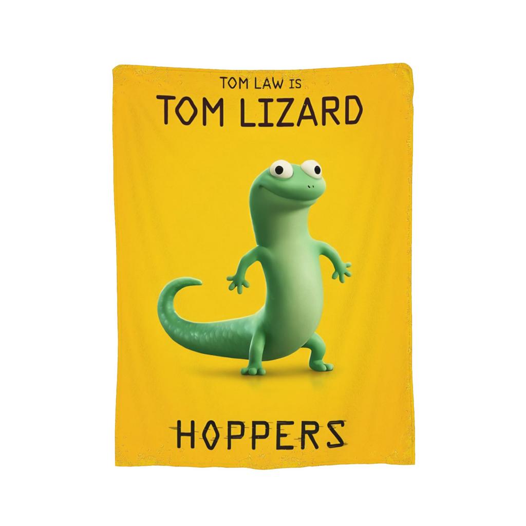 Hoppers Cute Tom Lizard Retro Blankets Flannel Throw Blankets Bedroom Sofa Decoration Ultra-Soft Warm Bedsprea ,