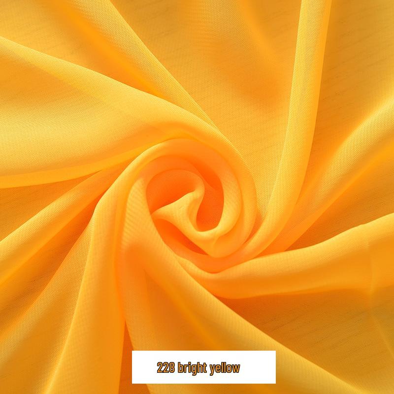 Šifonový Georgette Jednobarevná Taneční Kostýmová Látka pro Podšívku a Šaty