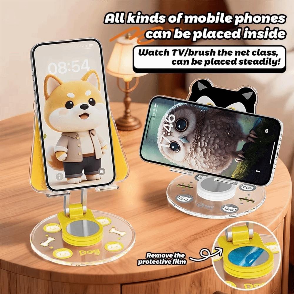 Foldable Phone Stand Adjustable Phone Bracket Tablet Stand Acrylic Animal Phone Stand FaceTime