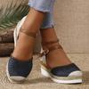 Trendy Women Sandals Summer Baotou Wedge Sandal Outdoor Non Slip Platform Sandals for Women Leather Casual Sandal Sandalia Mujer