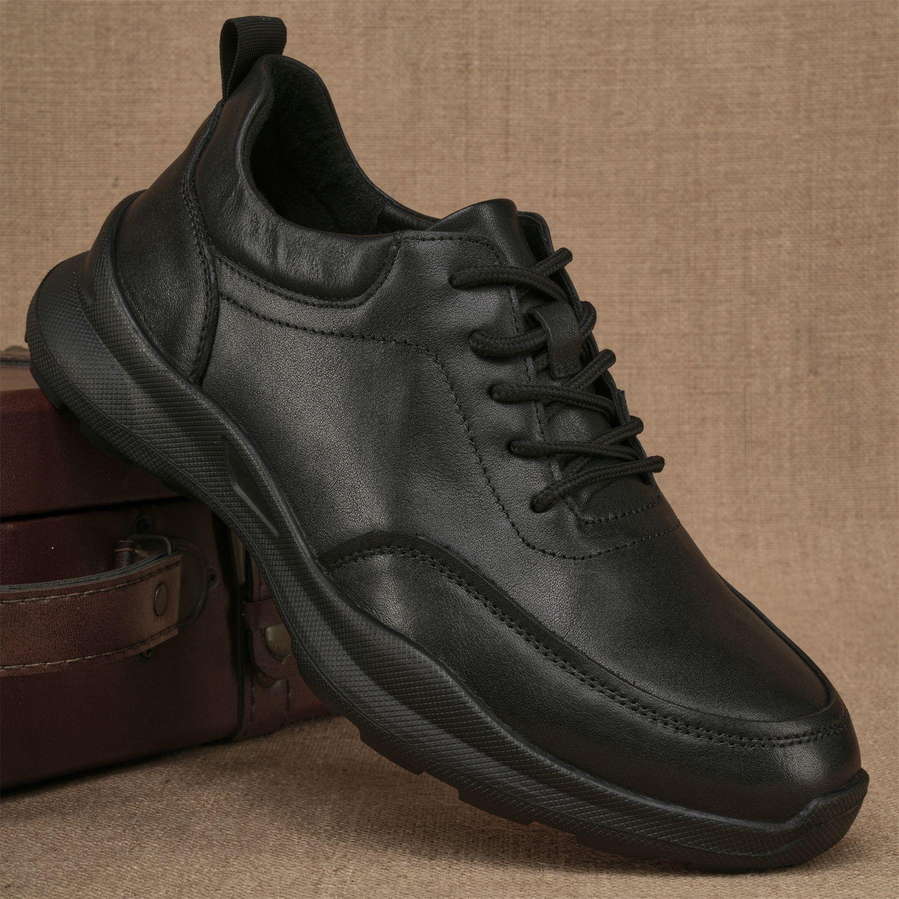 

Осенне-зимние спортивные повседневные деловые кожаные туфли Новые дышащие и приподнятые кожаные мужские туфли из коровьей кожи высшего слоя 44