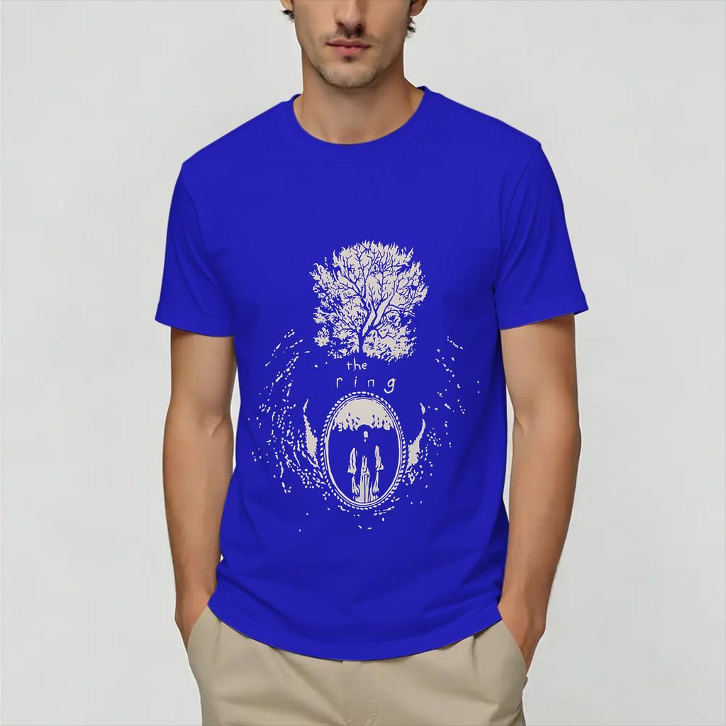 Oversized Tshirt Beach Rings Trending T Shirts Pure Cotton Tshirt For Unisexs Y2k Classic Pattern Short Sleeve Clothing