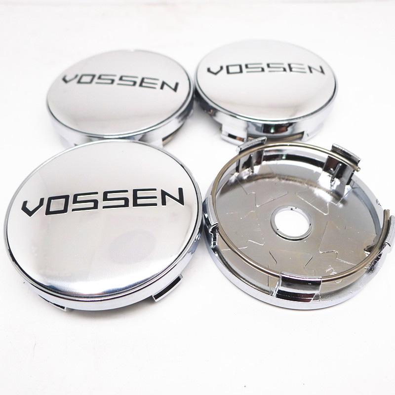 4 pezzi 60mm Coprimozzo Centrale Ruota Vossen Cerchi Auto Copertura Antipolvere Coprimozzi 56mm Emblema Accessori Styling Auto