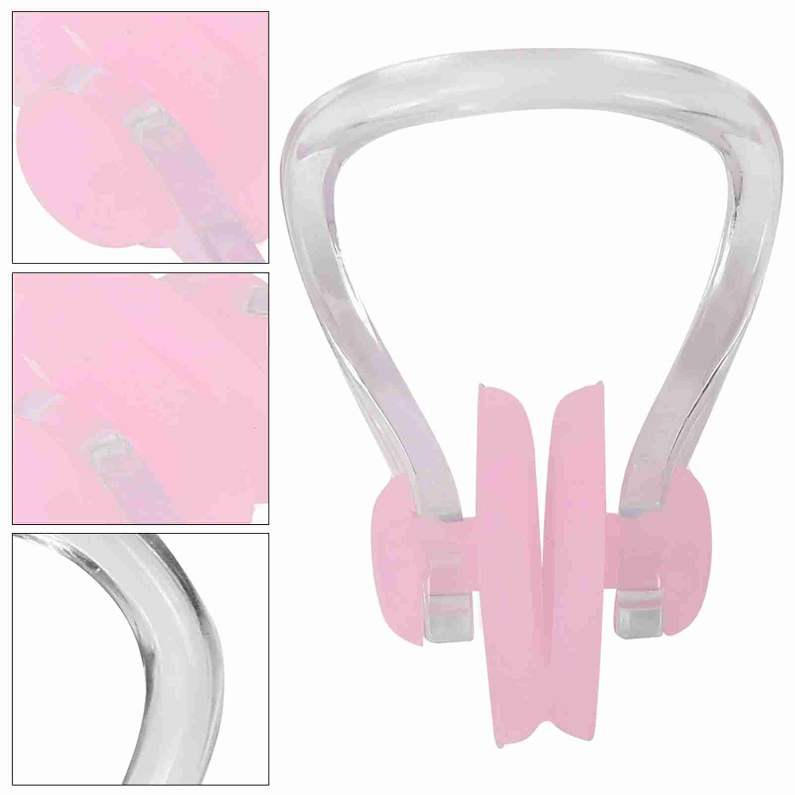 

Waterproof Swimming Silicone Training Sport Protection Nose Clip Pinkish