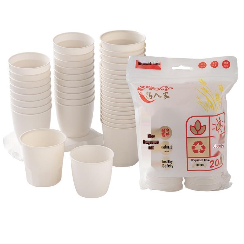Thickened High-Temperature Resistant Food-Grade Rice Husk Disposable Cup