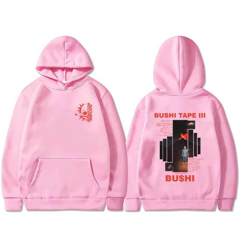 Rapper Bushi Bushi Tape 3 Album Grafik Hoodie Herren Damen Hip Hop Popmusik Pullover Hoodies Männliche Mode Trend Kapuzenpullover