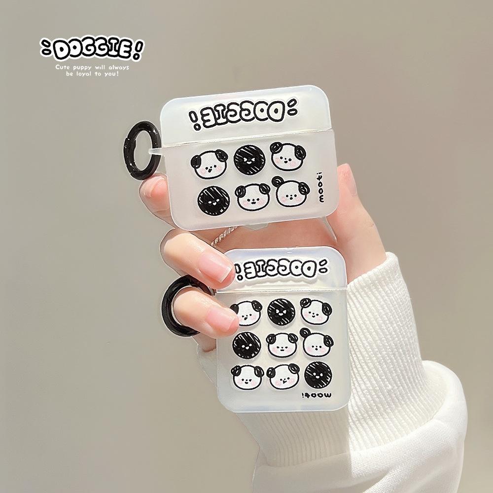 

Подходит для Apple Airpods с мультяшной собакой, мягкий чехол, Bluetooth, беспроводные наушники, мультяшная защита 1/2/3 поколения Airpods Pro