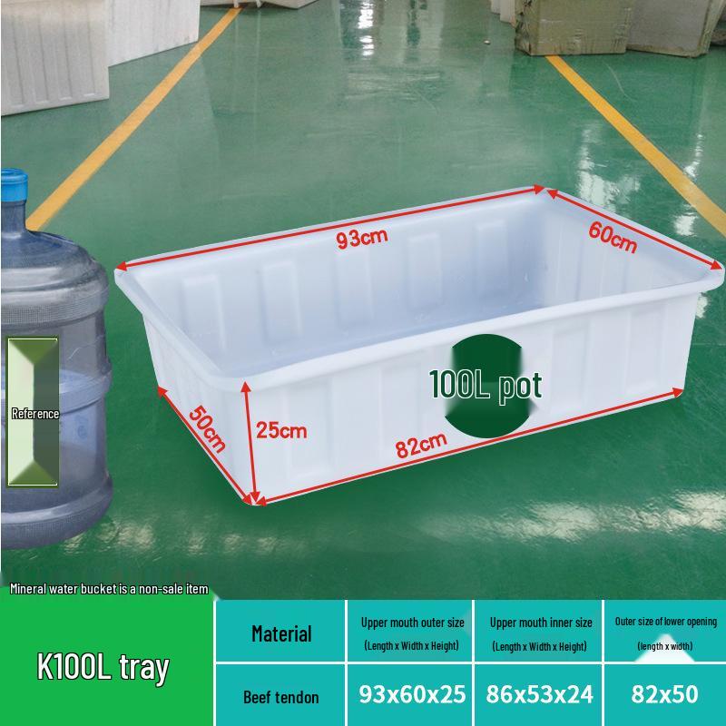 Tanque de Agua de Plástico Grueso Rectangular Grande para Piscicultura, Acuicultura y Almacenamiento