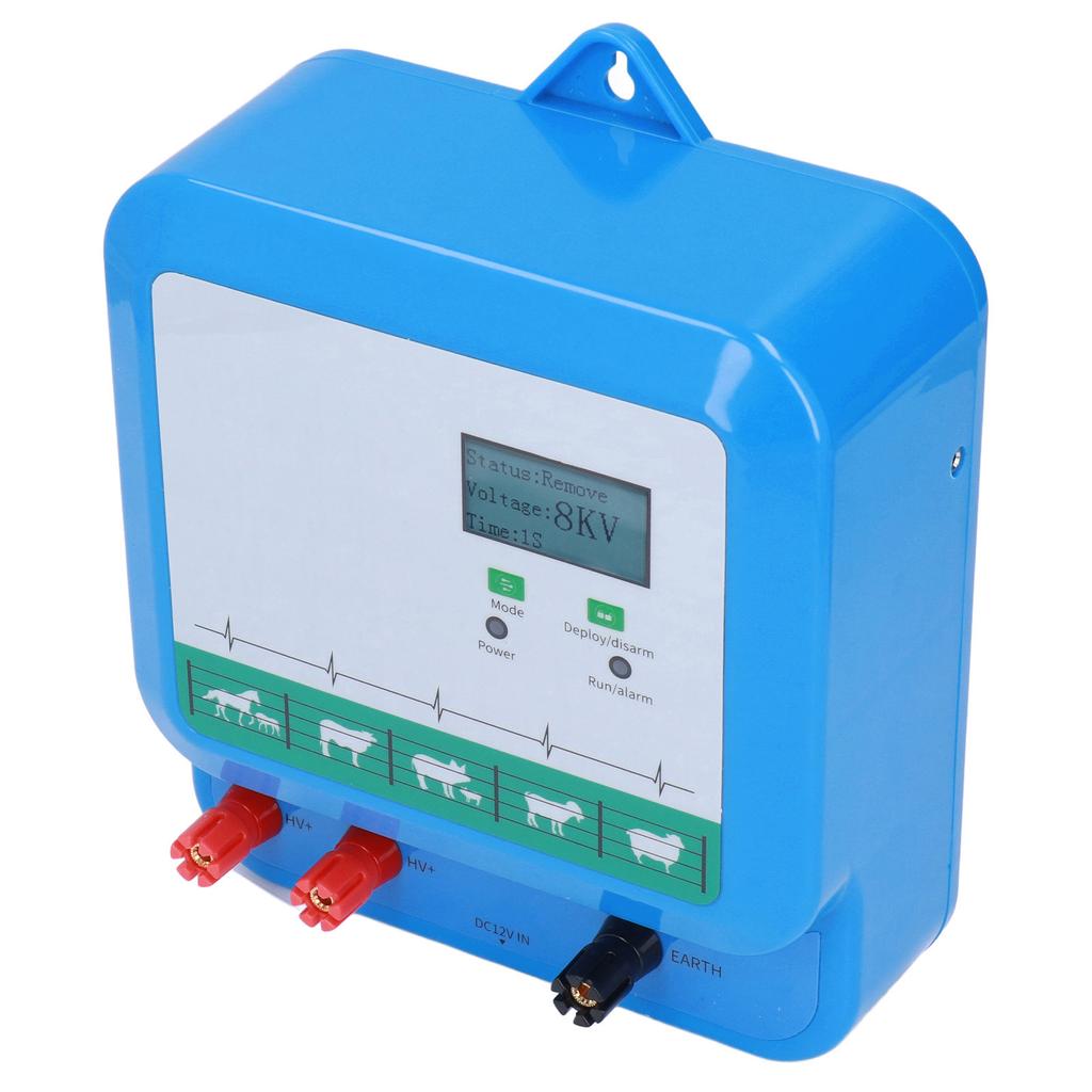 3‑40km Electric Fence Charger Solar Battery Powered Electric Fence Kit for Preventing Wild Animals Intruding CN