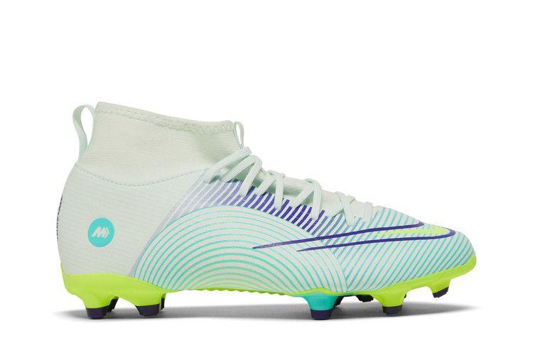 Kids' Sneakers Nike Mercurial Superfly 8 Academy MG GS 'Dream Speed - Barely Green Electro Purple'