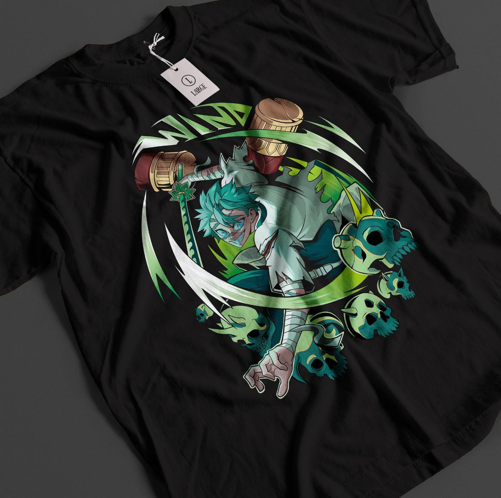 Demon Slayer Shirt Sanemi Shinazugawa T-Shirt Mens Womens Tees Top Tanjiro KNY Anime Akaza Muzan Tee XL