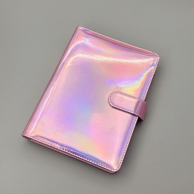 Color blocked 3-inch photo album, detachable loose leaf, A5 loose leaf, star chasing small card booklet, magnetic buckle, detachable ledger shell
