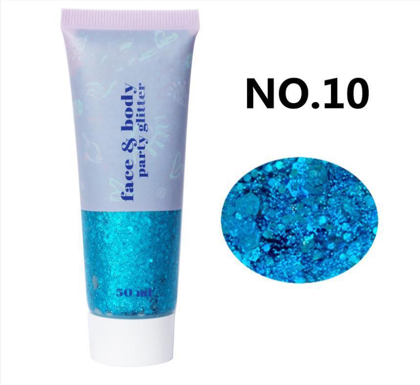 Sequin Gel Scale Face Body Lip Sequin Eye Shadow Dazzling Stage Makeup 50ml