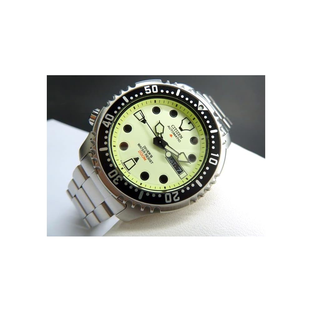 Citizen Promaster NY0040-50W Automatic Diver's Watch 200m Water Resistant Men's Stainless Steel Luminous