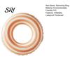 PVC Swim Rings Vintage Striped Swimming Ring Thickened Inflatable Leakproof Men Women Pool Float Tube for Beach Party Child Water