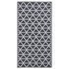 VidaXL Outdoor Rug Entrance Mat Decorative Rug Living Room Balcony Patio Terrace Home Interior Black 310417