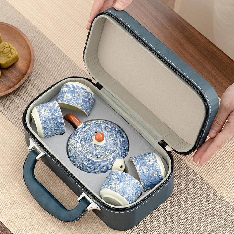 Ru Kiln Portable Ceramic Travel Tea Set