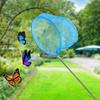 Pool Skimmer Net With Telescopic Pole Stainless Steel Fishing Nets Kids Outdoor Butterfly Net Pond Swimming Pool Cleaning Tools