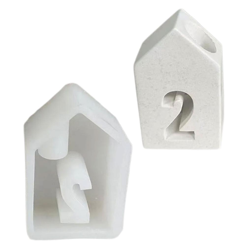 House Shaped Candlestick Molds House Shaped Candle Holder Molds for Making Tealight Holder Candlestick Craft