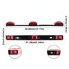 12V 15" 9LED Car Side Marker Signal Lamp Universal Warning Light Indicator Pickup Truck Rear Tail Light Bar Red Bracket Light