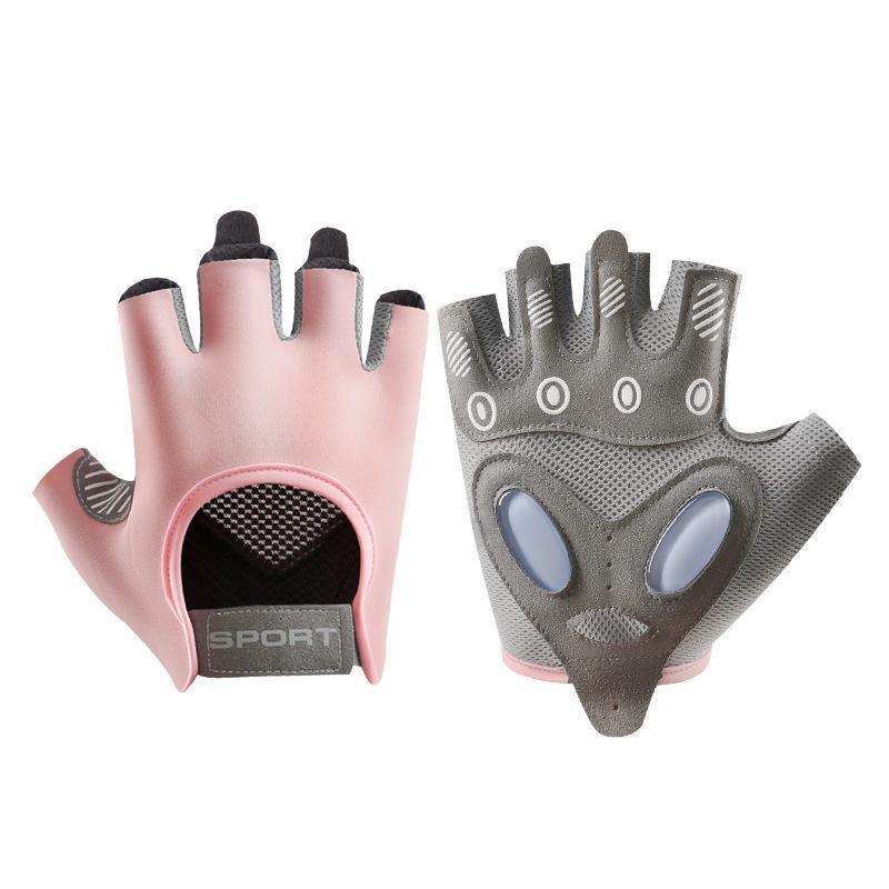New Sports Gloves for Women Yoga Equipment Training Dynamic Bicycle Wear Resistant Breathable Shock Absorbing and Anti Cocking Anti Slip Gloves
