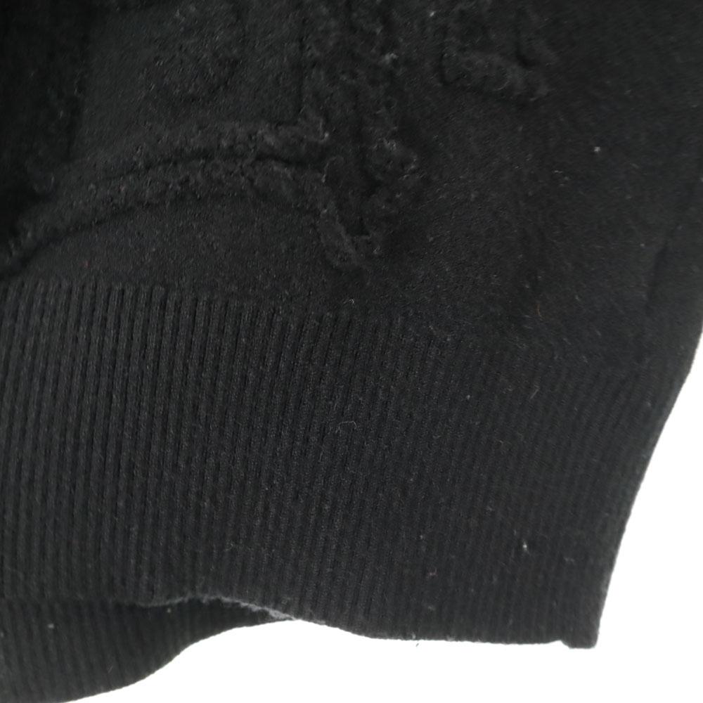 Desigual Langarm 3D-Strick M schwarzer Pullover Herren Gebraucht