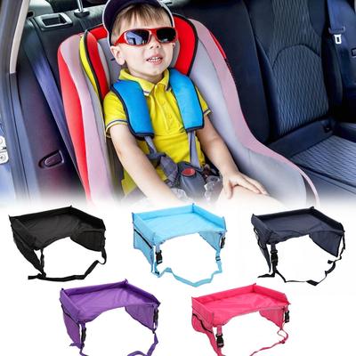 Bandeja de viaje para asiento de coche para niños, organizador de mesa de dibujo para aperitivos y juegos de seguridad impermeable, almacenamiento para asientos de coche, cochecitos, viaje en casa