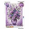 Kit Pittura Diamante per Adulti Fai da Te Rose Lavanda Tela Artistica Scintillante per Artigianato Rilassante Decorazione Murale per la Casa e Idea Regalo Creativo Fatto a Mano