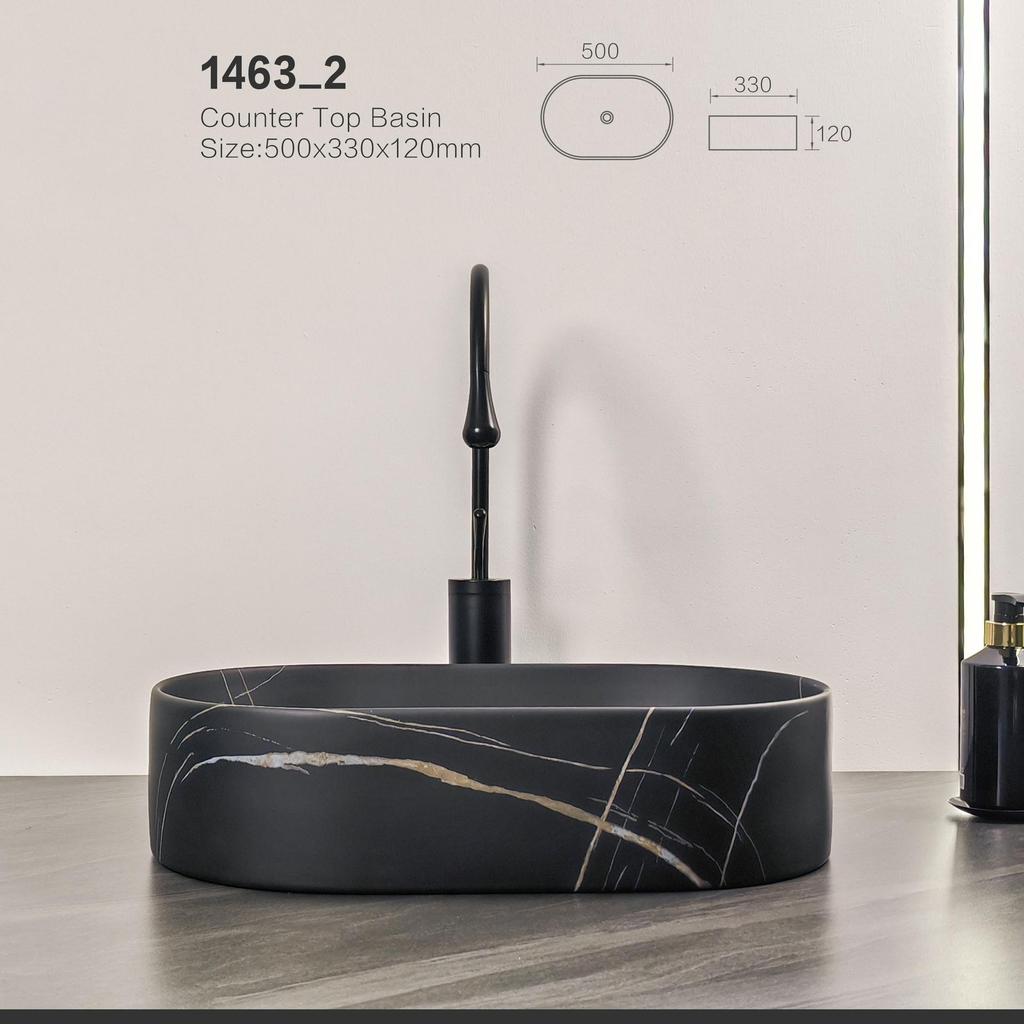 Łazienkowy blat Ceramiczna umywalka Prostokątna umywalka Porcelanowa owalna umywalka