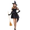 Cosplay Halloween Costume Adult Black Witch Game Suit Sexy Witch Game Suit Witch Party Stage Costume