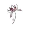 High-end Design, Elegant Temperament, Exquisite and Elegant Flower, High-end Crystal Brooch, Anti-light Accessories
