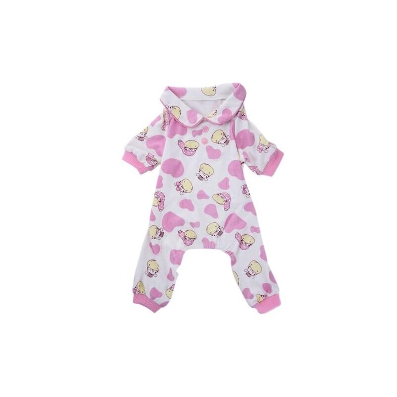 

Пижамы вневременного дизайна для Пети Шьена и Щенка, отличающиеся классическим видом ночной одежды Pink-Cartoon,M