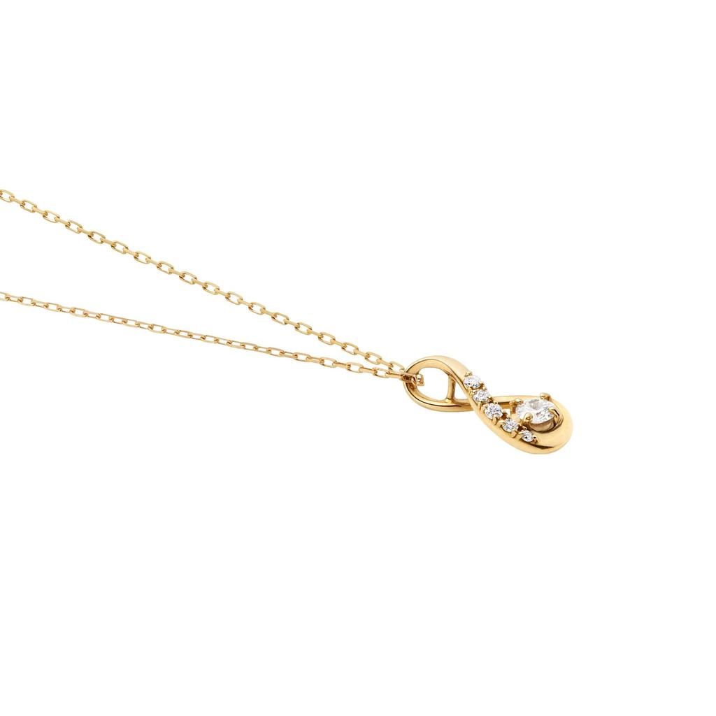 Necklace K18 Yellow Gold Basic Diamond AGVN623840DI [Vendome Aoyama] [Official]