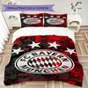 Set Copripiumino Trapuntato con Fantasia FC Bayern Monaco Copripiumino Federa Decorazione per la Casa Regalo di Compleanno (1 * copripiumino + 2 * federe senza imbottitura)45