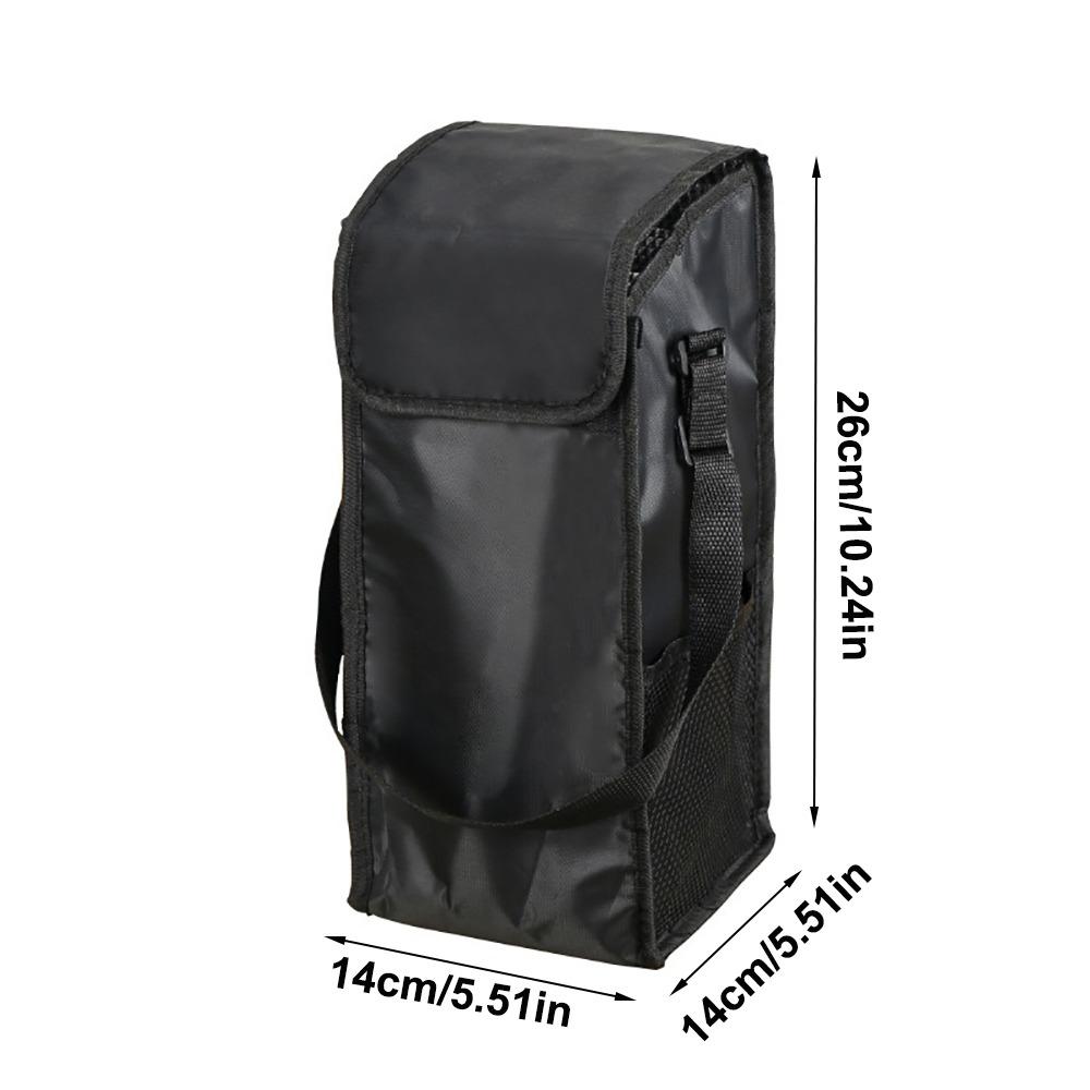 New Large Capacity Vacuum Thermal Bag Thickened Black Lunch Box Bag Aluminum Film Insulated Bag